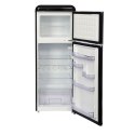 Lodówka Retro Ravanson LKK-210RB 210l | automatyczne rozmrażanie | oświetlenie LED | 545 x 585 x 1470 mm | czarny