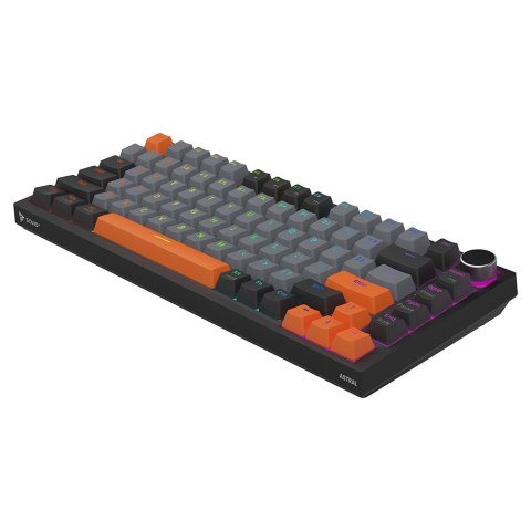 SAVIO KLAWIATURA MAGNETYCZNA ASTRAL BLACK OUTEMU WHITE JADE RGB 3 KOLORY KEYCAPÓW