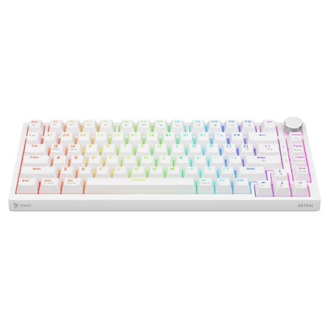 SAVIO KLAWIATURA MECHANICZNA ASTRAL WHITE OUTEMU WHITE JADE RGB