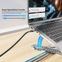 UNITEK PODSTAWKA POD LAPTOP REGULOWANA + HUB USB-C/A, HDMI 2.0, PD 100W