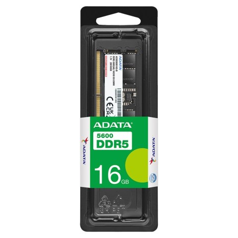 ADATA Premier moduł pamięci 16 GB 1 x 16 GB DDR5 262-pin SO-DIMM Korekcja ECC