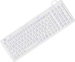 KeySonic KSK-6031INEL-Wh (DE) klawiatura Przemysłowy USB QWERTZ Niemiecki Biały