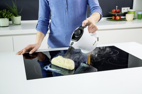 Kärcher SC 1 EasyFix Przenośna myjka parowa 1200 W Czarny, Biały
