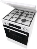 Kuchnia gazowo-elektryczna GORENJE GKS6C71WF 60 cm | AirFry | ExtraSteam | FrozenBake | biały
