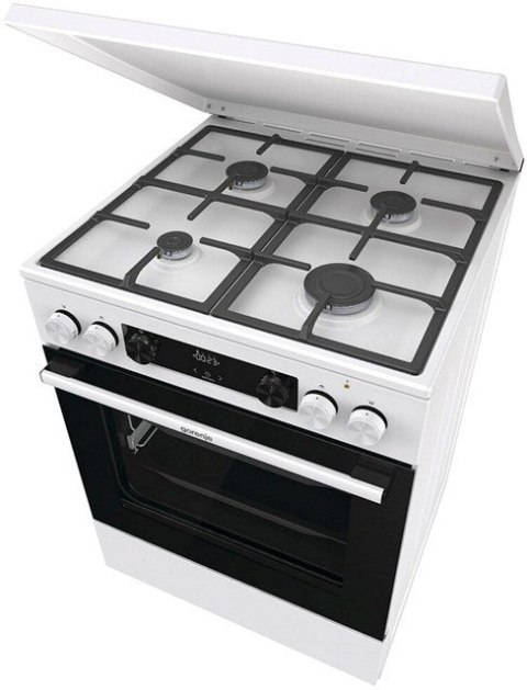 Kuchnia gazowo-elektryczna GORENJE GKS6C71WF 60 cm | AirFry | ExtraSteam | FrozenBake | biały
