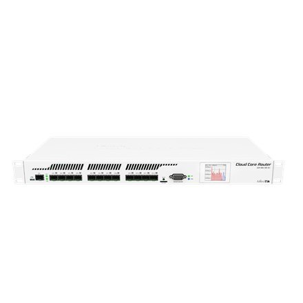 MikroTik CCR1016-12S-1S+ Router with 12 SFP ports and 1 SFP+ port; 10000 Mbit/s, Ethernet LAN (RJ-45) ports 0, USB ports quantit