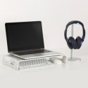 LogiLink BP0033 stojak na laptop Podstawka na notebooka Srebrny