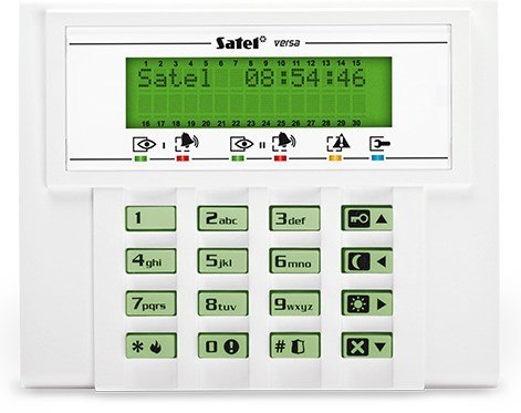 Satel VERSA-LCD-GR Manipulator LCD (biały)