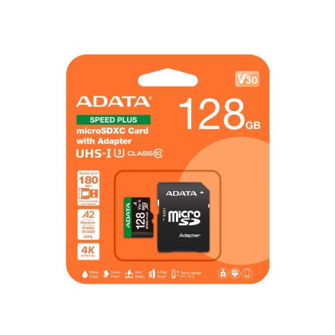 ADATA Speed Plus 128 GB MicroSDXC Klasa 10