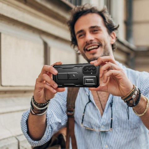 Etui pokrowiec na Samsung Galaxy A56 5G Kevlar Cam+ - czarny