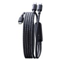 Kabel przewód 2w1 USB-C - 2x USB-C 140W 1.5 m - czarny
