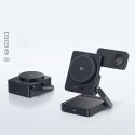 Ładowarka bezprzewodowa 3w1 Qi2.2 35W z zasilaczem EU 45W i kablem USB-C 1m - czarna
