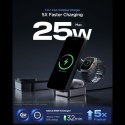 Ładowarka bezprzewodowa magnetyczna 3w1 Qi2.2 25W MagSafe - czarna
