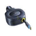 Ładowarka samochodowa USB-C ze zwijanym kablem USB-C 30W - czarna