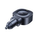 Ładowarka samochodowa USB-C ze zwijanym kablem USB-C 45W - czarna