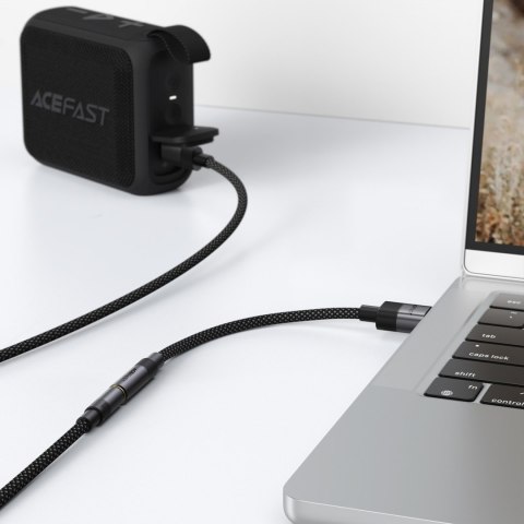 Adapter przejściówka USB-A - mini jack 3.5 mm - czarny