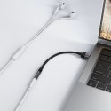 Adapter przejściówka USB-A - mini jack 3.5 mm - czarny