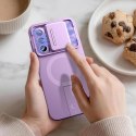 Etui z osłoną obiektywu na Samsung Galaxy A57 Kevlar Aura MagSafe - fioletowe