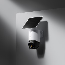 Kamera zewnętrzna 360 z panelem solarnym 4K 8MP 2.4GHz WiFi 13000mAh - biała