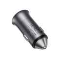 Ładowarka samochodowa USB-A USB-C 95W - szara