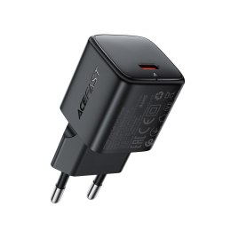 Ładowarka sieciowa USB-C GaN PD 30W - czarna