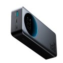 Powerbank 30000mAh USB-A USB-C z wyświetlaczem 65W - czarny
