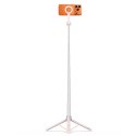 Selfie stick kijek tripod do zdjęć Bluetooth - różowo szary