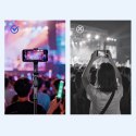 Selfie stick tripod 1/4'' na telefon kamerę aparat z obrotem 360 Bluetooth - czarny