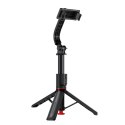 Selfie stick z automatycznym statywem i pilotem Bluetooth 1.05 m - czarny