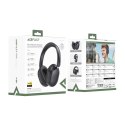 Słuchawki bezprzewodowe nauszne z ANC Bluetooth - czarne
