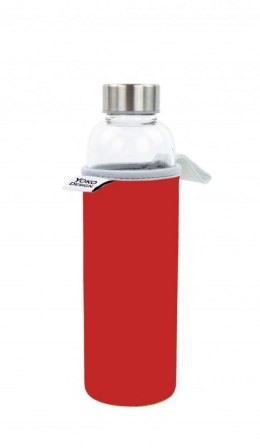 Yoko Design Glass Bottle with sleeve 1646 Red, Capacity 0.5 L, Dishwasher proof, Yes