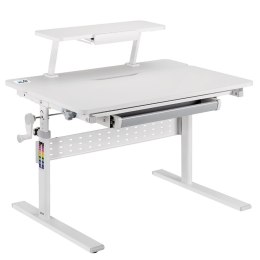 Biurko dla dzieci Ergo Office ER-483 z regulacją wysokości, szare, max 40kg, 900x600mm