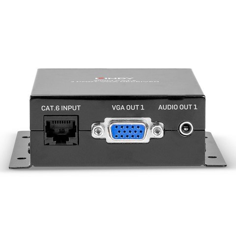 LINDY 300m Cat.6 Przedłużacz VGA, odbiornik