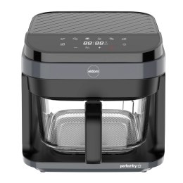 ELDOM FRYTKOWNICA BEZTŁYSZCZOWA FR500 5,5 L 1200W SZKLANY POJEMNIK, RUSZT, SILIKONOWA PODKŁADKA, 8 PROGRAMÓW, REGULACJA TEM.