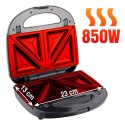 ELDOM OPIEKACZ WIELOFUNKCYJNY 5 IN 1 ST250 850W WYMIENNE PŁYTY: SANDWICH, GRILL, GOFRY, ORZESZKI, MINI PĄCZKI