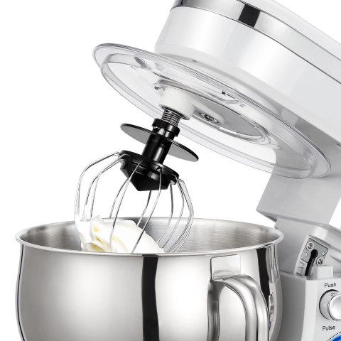 ELDOM ROBOT PLANETARNY WRK1300 DULCE, 1300W, 5L , TRY KOŃCÓWKI DO UBUJANIA, MISZANIA, UGNIATANIW, WYJMOWANA METALOWA MISA