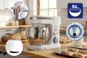 ELDOM ROBOT PLANETARNY WRK1300 DULCE, 1300W, 5L , TRY KOŃCÓWKI DO UBUJANIA, MISZANIA, UGNIATANIW, WYJMOWANA METALOWA MISA