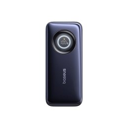 Powerbank 20000mAh 100W ze zwijanymi kablami USB-C - czarny