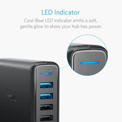 Ładowarka USB Anker PowerPort Speed 5 A2054L11 63W Quick Charge 3.0