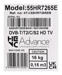 Telewizor SHARP 55HR7265E QLED 55" 4K Ultra HD Google TV Dolby Digital Plus DVB-T2 Czarny