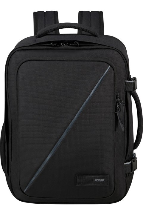 American Tourister Casual Backpack Ms plecak Plecak turystyczny Czarny Przetworzony politereftalan etylenu (rPET)