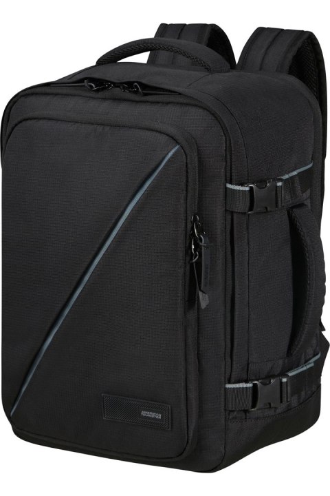 American Tourister Casual Backpack Ms plecak Plecak turystyczny Czarny Przetworzony politereftalan etylenu (rPET)