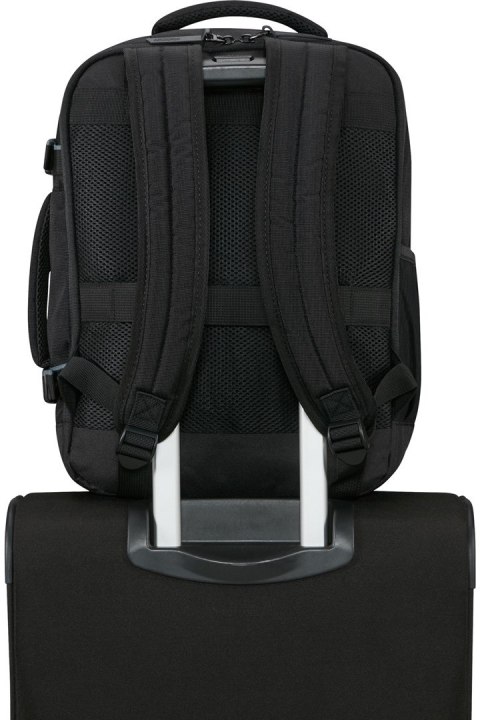 American Tourister Casual Backpack Ms plecak Plecak turystyczny Czarny Przetworzony politereftalan etylenu (rPET)