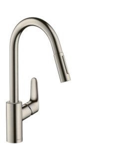 Bateria kuchenna Hansgrohe Focus M41 z wyciąganą wylewką