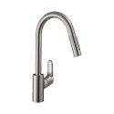 Bateria kuchenna Hansgrohe Focus M41 z wyciąganą wylewką