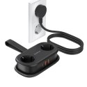 Listwa zasilająca 5w1 AC USB-A USB-C GaN 20W - czarna