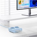 Listwa zasilająca 6w1 AC USB-A USB-C 25W - niebieska