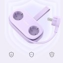 Listwa zasilająca 6w1 AC USB-A USB-C GaN 65W - fioletowa