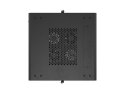 Szafa instalacyjna RACK stojąca 19" 15U 600x600 czarna drzwi perforowane Lanberg (flat pack)