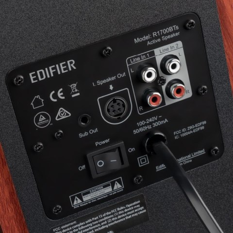Edifier R1700BTS głośnik Czarny, Drewno Przewodowy i Bezprzewodowy 66 W